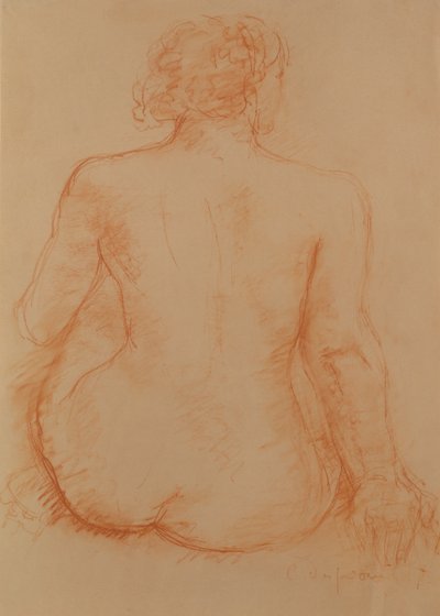 Seated Nude from the Back by Charles Despiau