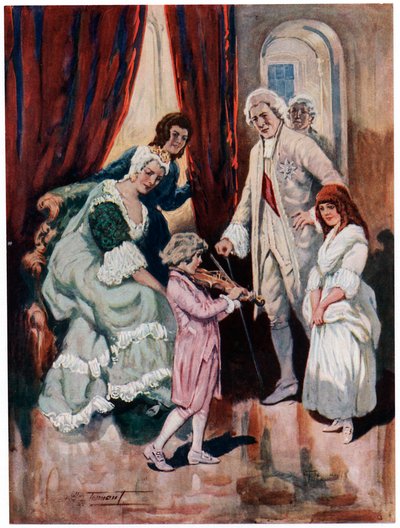Mozart Wins the Heart of Royalty by Charles Dudley Tennant