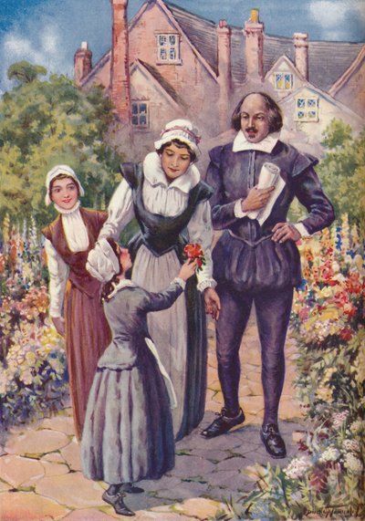 William Shakespeare - A Dainty Bloom for the King of Poets, c1925 by Charles Dudley Tennant