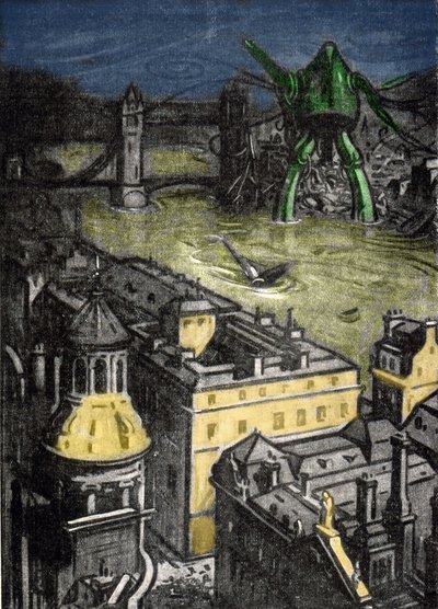 Illustration by Mr. Dudouyt for the novel by Herbert George Wells 