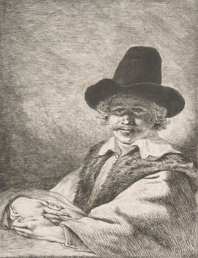 Portrait of Seated Man in Hat, 1782 by Charles Echard