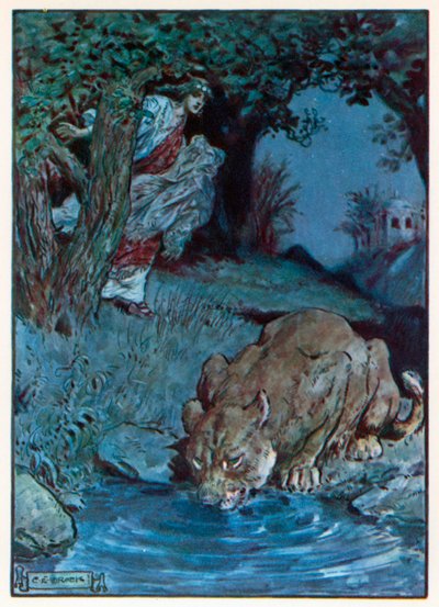 An Unwelcome Creature by Charles Edmund (after) Brock