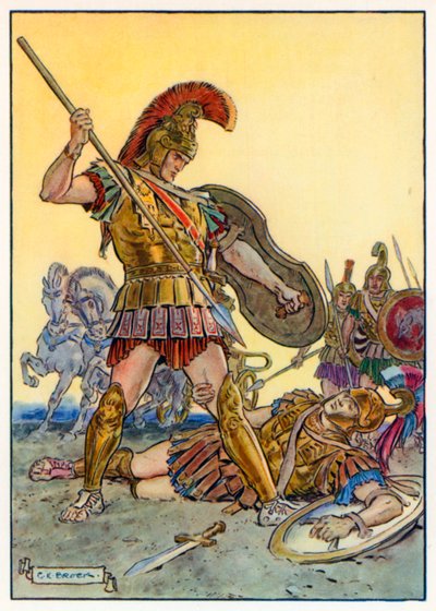 Clasp not my Knees, Vile Dog! by Charles Edmund (after) Brock