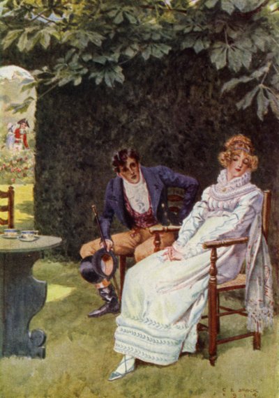 Illustration for The Amateur Gentleman by Jeffery Farnol by Charles Edmund (after) Brock