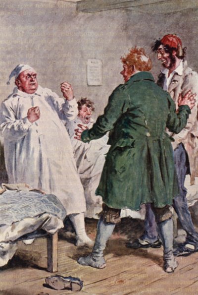 Illustration for The Pickwick Papers by Charles Dickens by Charles Edmund (after) Brock