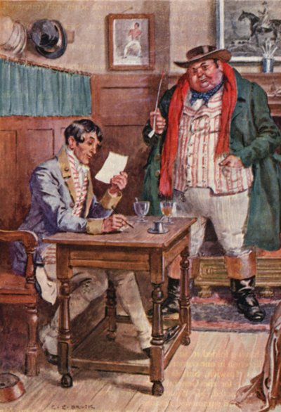 Illustration for The Pickwick Papers by Charles Dickens by Charles Edmund (after) Brock