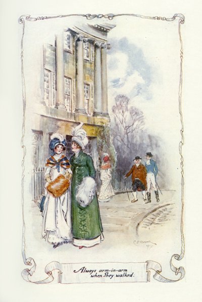Always Arm-in-Arm When They Walked by Charles Edmund Brock