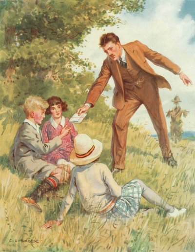 "Are you youngsters willing to do something for your country?", scene from Secret Service by Charles Edmund Brock