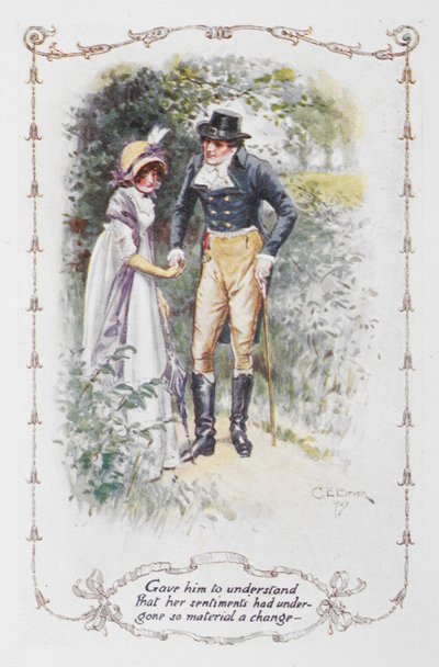 Gave him to understand that her sentiments had undergone so material a change..., illustration from 