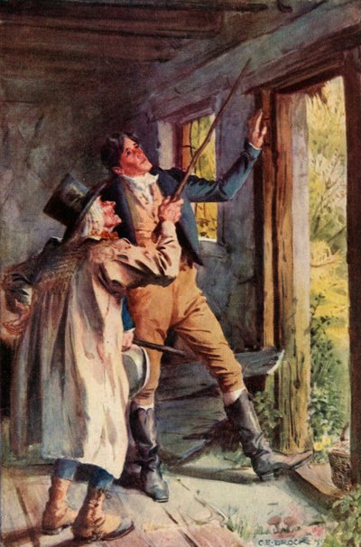 He Pointed To A Rusty Iron Staple by Charles Edmund Brock