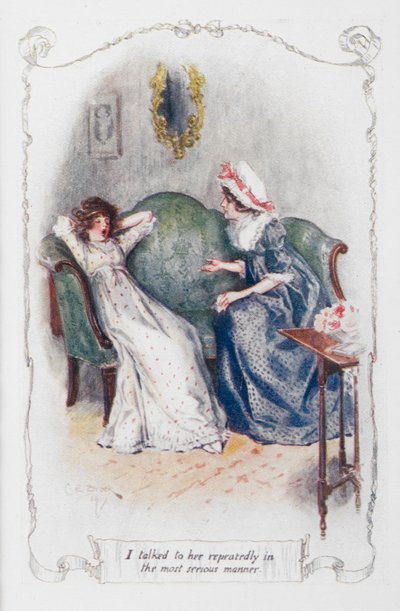 I talked to her repeatedly in the most serious manner, illustration from 