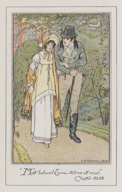 Illustration for Emma by Jane Austen by Charles Edmund Brock