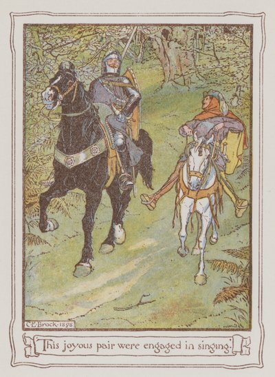 Illustration for Ivanhoe by Sir Walter Scott by Charles Edmund Brock