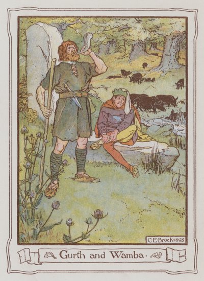 Illustration for Ivanhoe by Sir Walter Scott by Charles Edmund Brock