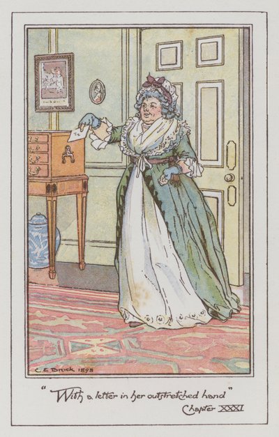 Illustration for Sense and Sensibility by Jane Austen by Charles Edmund Brock