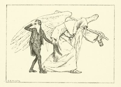 Illustration for The Essays of Elia by Charles Lamb by Charles Edmund Brock