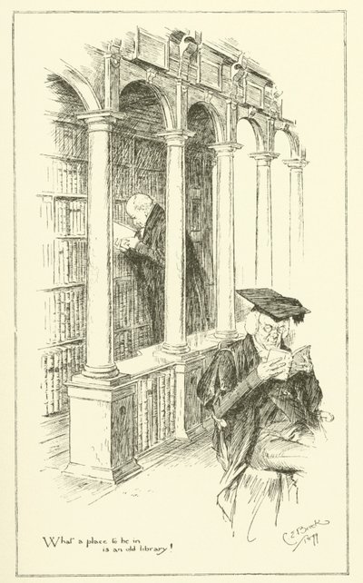 Illustration for The Essays of Elia by Charles Lamb (engraving) by Charles Edmund Brock