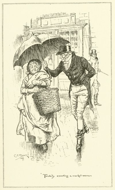 Illustration for The Essays of Elia by Charles Lamb by Charles Edmund Brock