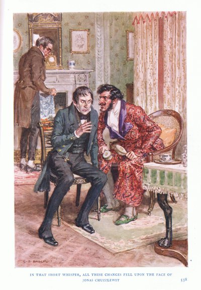 In That Short Whisper, All These Changes Fell on the Face of Jonas Chuzzlewit by Charles Edmund Brock