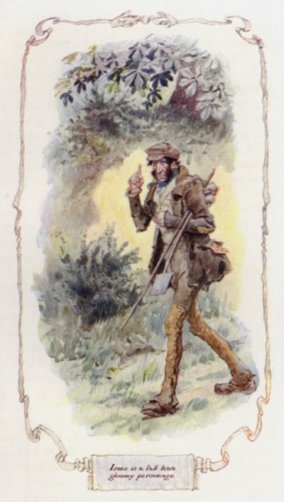Isaac is a tall, lean, gloomy personage by Charles Edmund Brock