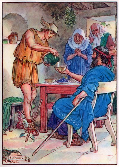 Jupiter and Mercury in the House of Philemon and Baucis, from 
