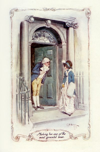 Making Her One of His Most Graceful Bows by Charles Edmund Brock