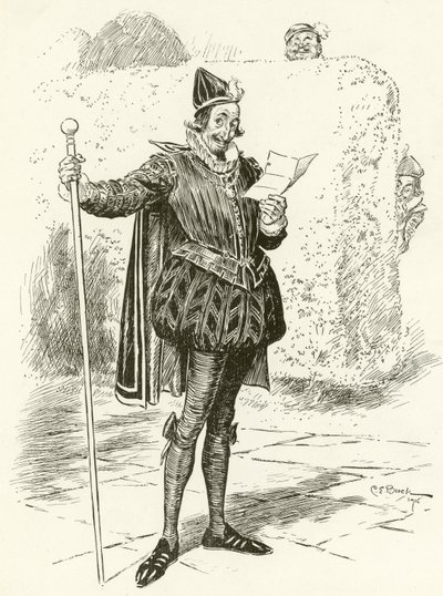 Malvolio by Charles Edmund Brock