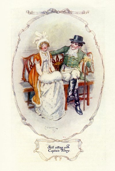 Still Sitting with Captain Tilney by Charles Edmund Brock