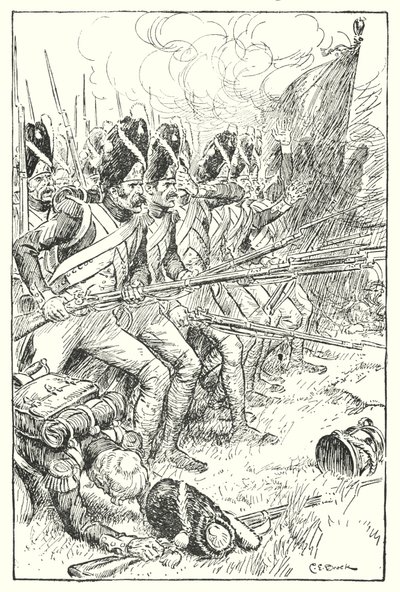 The French Guard at Waterloo by Charles Edmund Brock