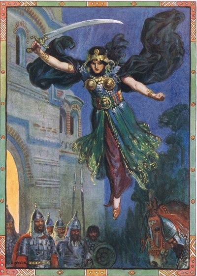 They all became motionless where they stood, scene from The Kingdom of Arapushka in Children