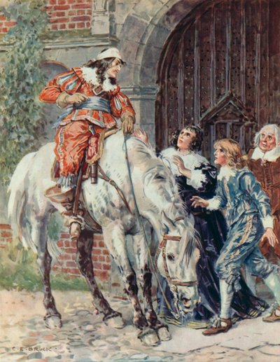 "We have suffered defeat", scene from Outwitted by Charles Edmund Brock