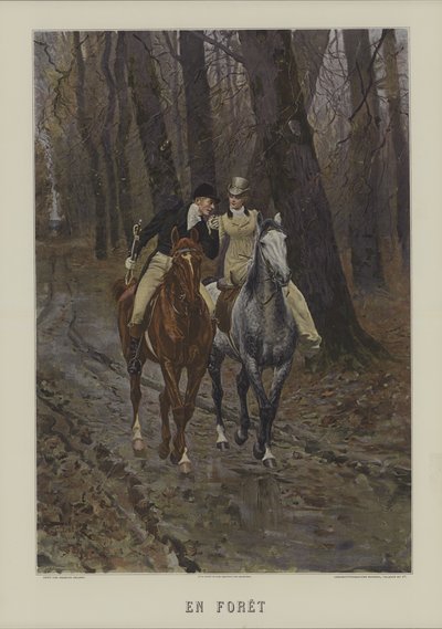 In the Forest by Charles Edouard Delort
