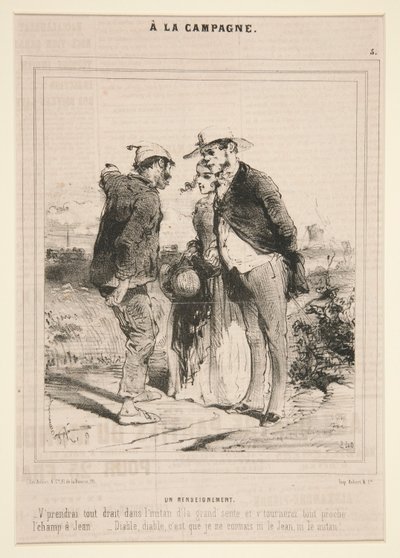 Information (from the series A la Campagne) by Charles Edouard de Beaumont