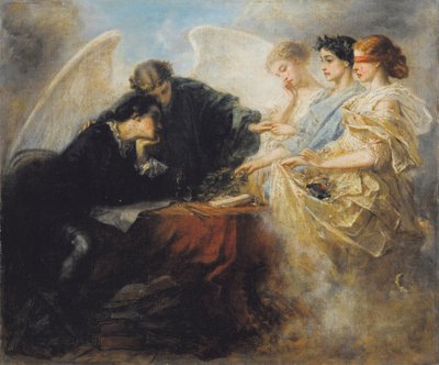 Young Man at the Crossroads by Charles Edouard de Beaumont