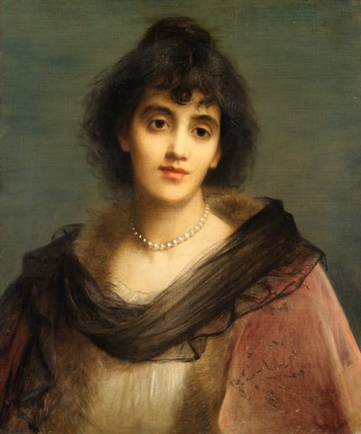 Mrs Pat Campbell as The Second Mrs. Tanqueray by Charles Edward Halle