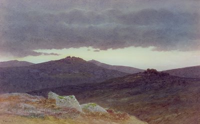 Dusk over Dartmoor by Charles Edward Jr. Brittan