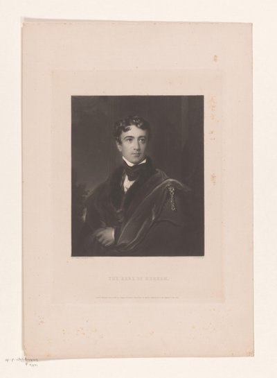 Portrait of John George Lambton (The Earl of Durham) by Charles Edward Wagstaff