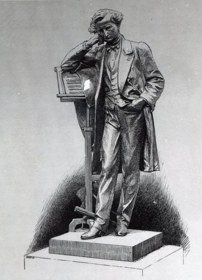 Hector Berlioz, after the statue by Alfred Lenoir in Square Vintimille, Paris, 1886 by Charles Edward Wilson