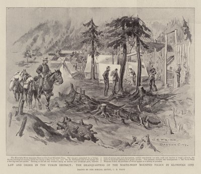 Law and Order in the Yukon District, the Headquarters of the North-West Mounted Police in Klondyke City by Charles Edwin Fripp