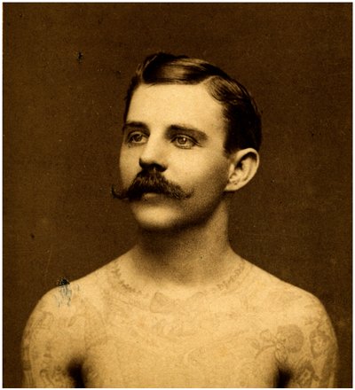 Frank Howard the tattooed man, c.1900 by Charles Eisenmann