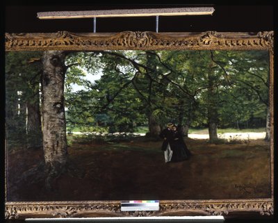 Promenade In The Woods by Charles Emile Auguste Carolus Duran