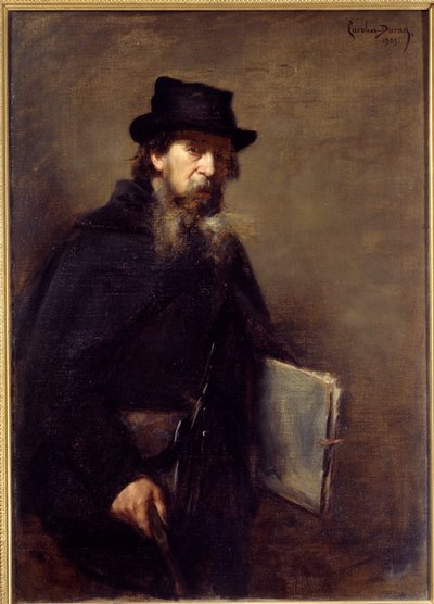 The old lithographer by Charles Emile Auguste Carolus Duran