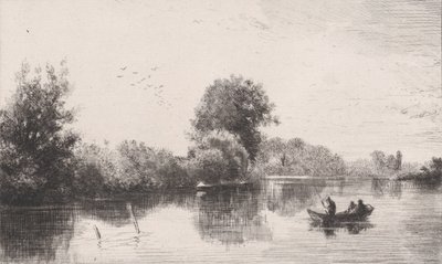 Bords de la Marne by Charles Emile Jacque