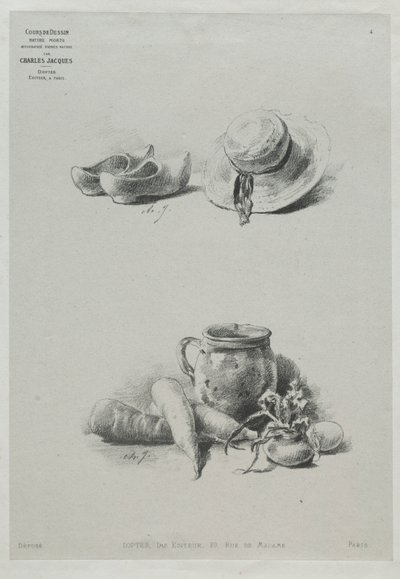 Course in Drawing: No. 4 - Still Life by Charles Emile Jacque