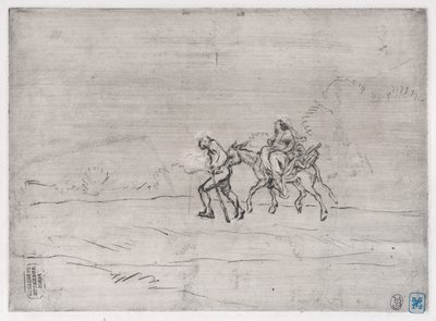 Flight into Egypt by Charles Emile Jacque
