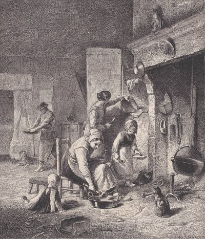 Gruel, from Le Magasin Pittoresque, ca. 1852 by Charles Emile Jacque