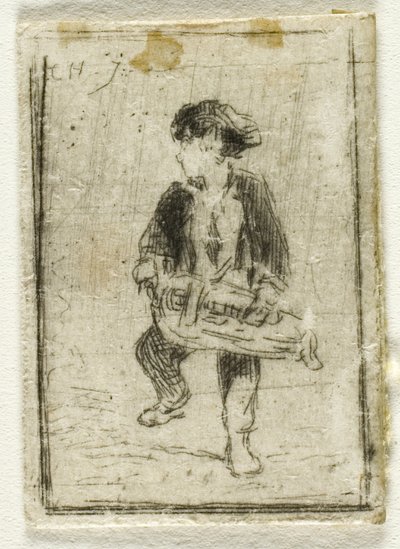 Hurdy-Gurdy Player by Charles Emile Jacque