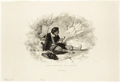 John Balfour de Burley - The Puritans by Charles Emile Jacque