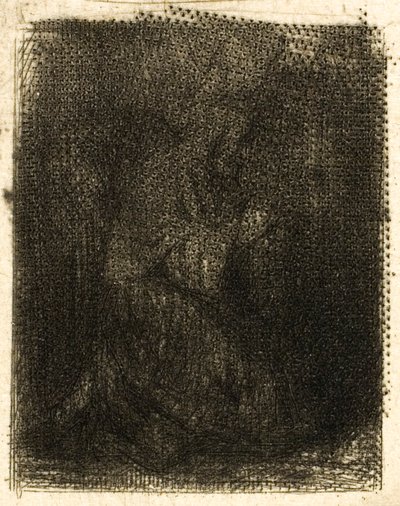 Monk at Prayer by Charles Emile Jacque
