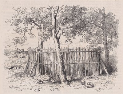 Parc a eleves, from Magasin Pittoresque by Charles Emile Jacque